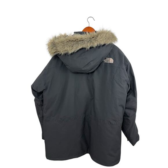 Vtg North Face Goose Down Coat XL Hyvent Mens Dark Gray Parka Jacket Winter - Picture 2 of 13